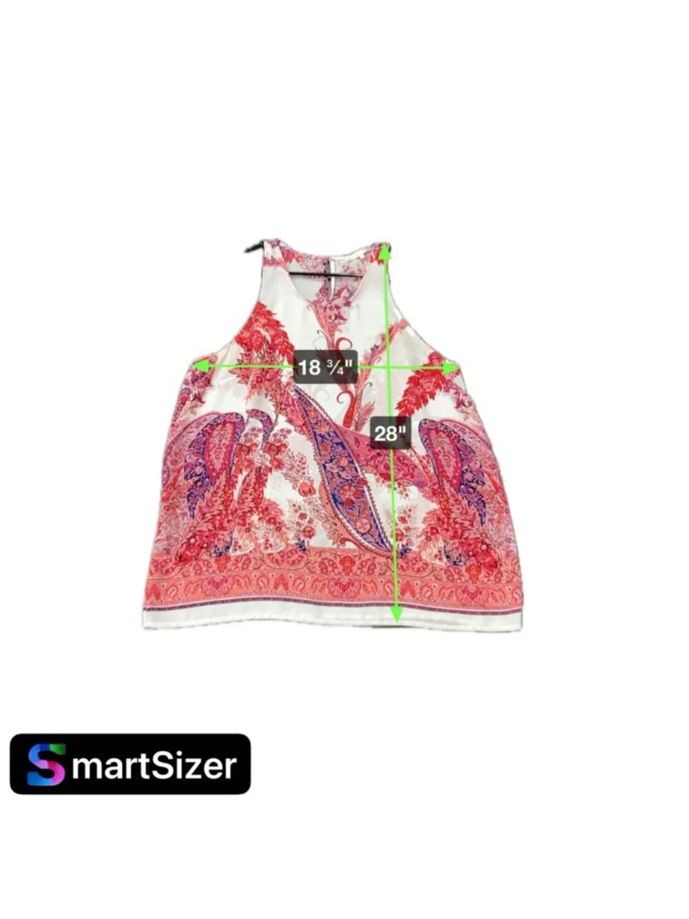 Violet & Claire Large Sleeveless Paisley Print Boho Dress Festival Party Summer